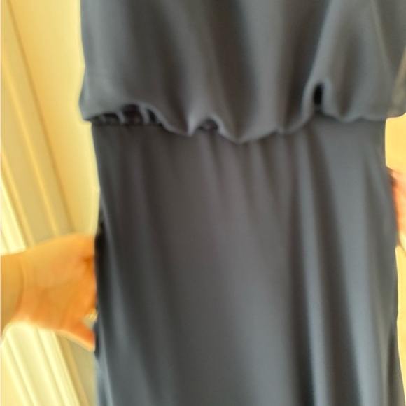 Birdy Grey Gwennie Chiffon Navy Formal Dress XS - Picture 8 of 9